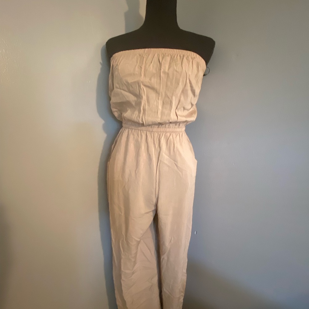 Forever 21 Tan Jumpsuit/Tube.